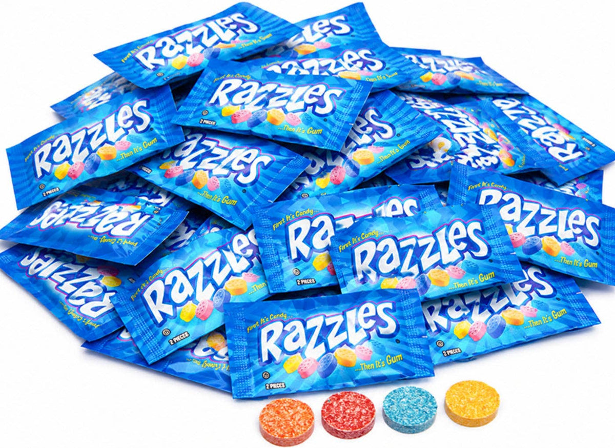 Razzles Candy Packs – Fruity Candy That Turns Into Gum