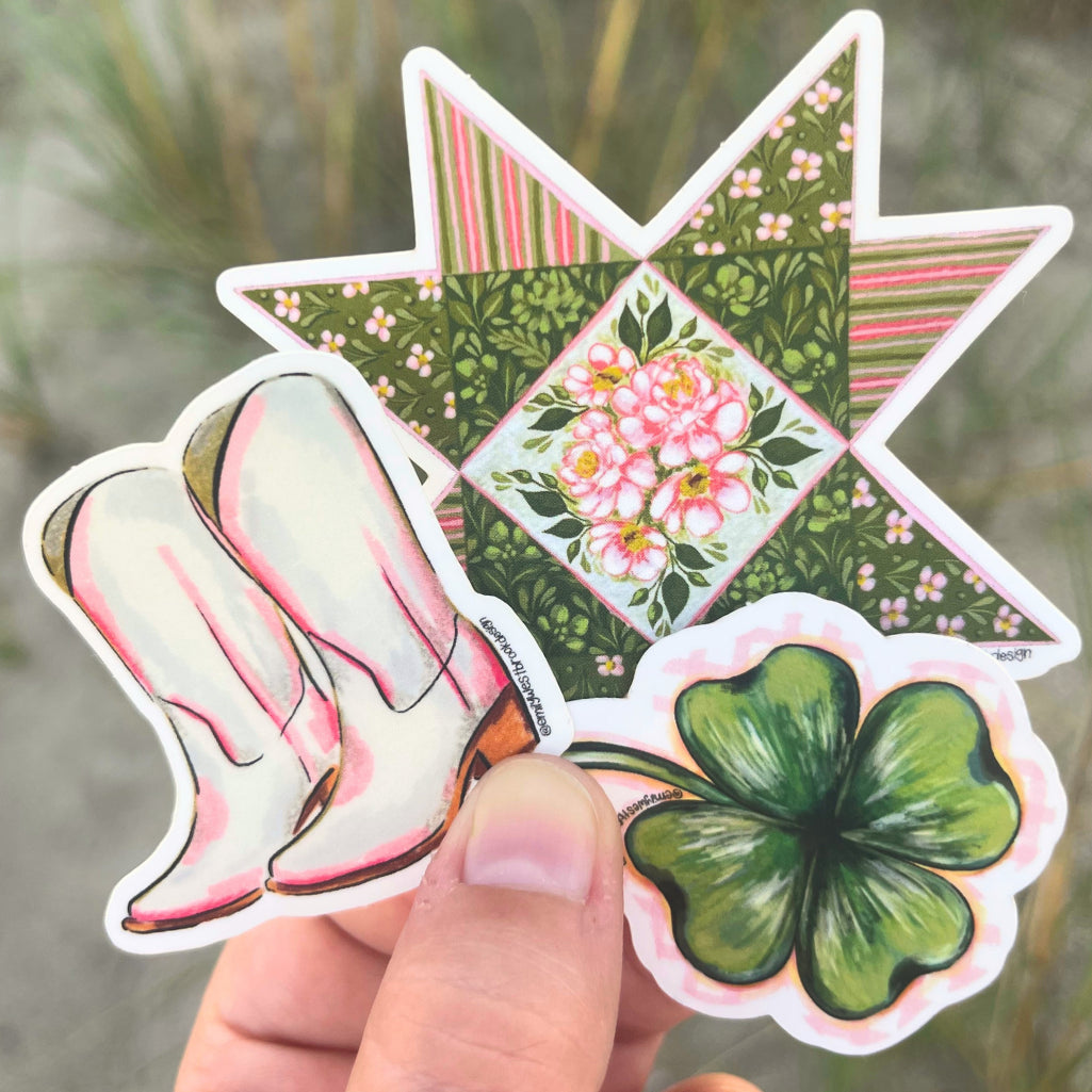 Fern Quilt Sticker